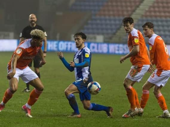 Zach Clough in action against Fleetwood