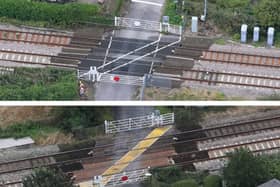 Shaws (above) and Crabtree level crossings in Burscough which may be closed to vehicles