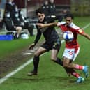 Zach Clough can't find a way through at Swindon