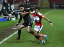 Zach Clough can't find a way through at Swindon