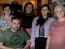 David Curry with wife Bev, daughters Lydia and Maegan and Barbara Walsh