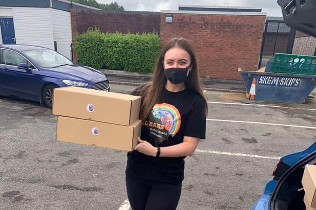 Amy Madden delivers wellbeing boxes
