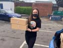 Amy Madden delivers wellbeing boxes
