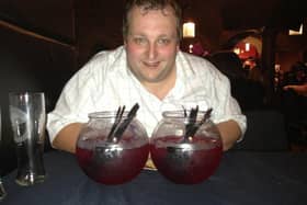 James Mitchell before losing weight