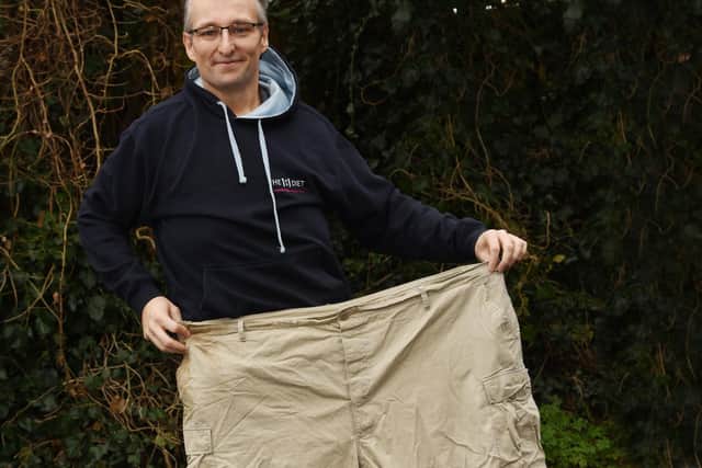 James has lost 16 stone