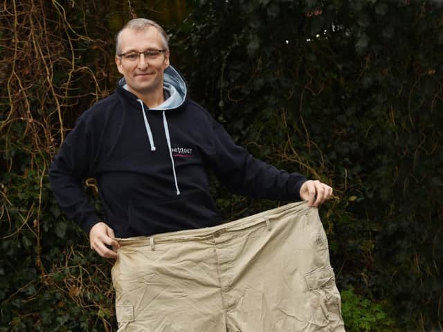 James has lost 16 stone