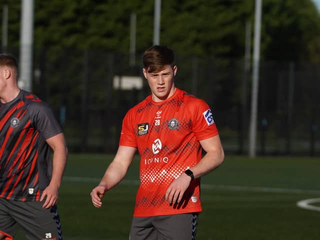 Sam Halsall in training