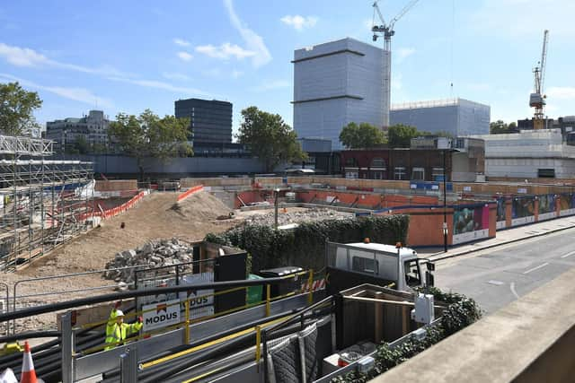 HS2 work at London Euston