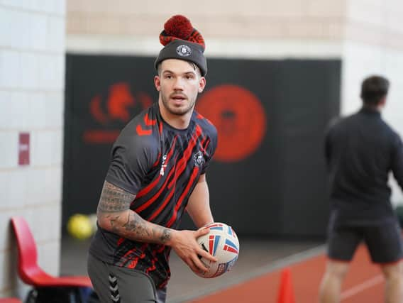 Oliver Gildart is back in training at Robin Park