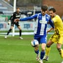 Callum Lang got little joy against Wimbledon