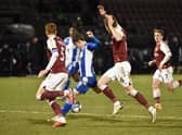 Callum Lang scores the only goal at Northampton