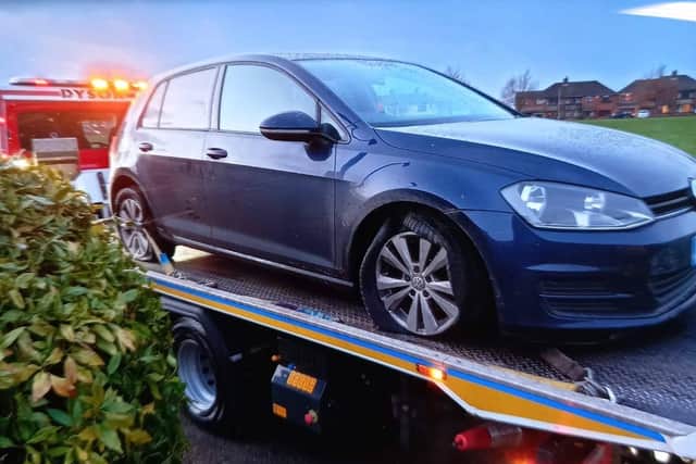 The seized Golf (Photo: Greater Manchester Police)