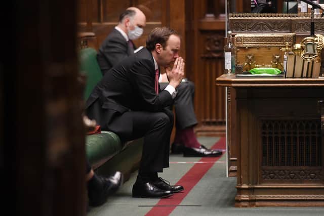 Health Secretary Matt Hancock updating MPs in the House of Commons, London, on the latest situation with the Coronavirus pandemic (UK Parliament/Jessica Taylor)