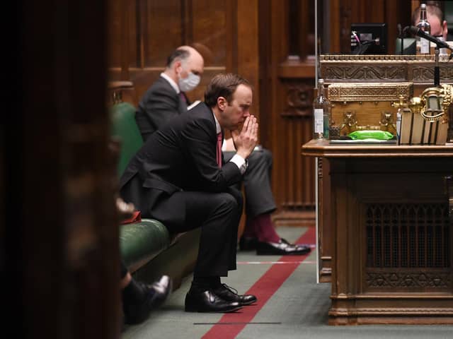 Health Secretary Matt Hancock updating MPs in the House of Commons, London, on the latest situation with the Coronavirus pandemic (UK Parliament/Jessica Taylor)