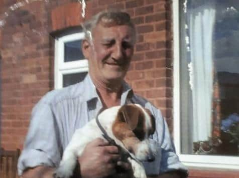 Errol Smith with his dog Boris