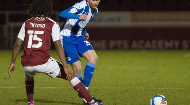Luke Robinson made an impressive first start at Northampton