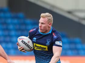 Gabe Hamlin playing for Wigan