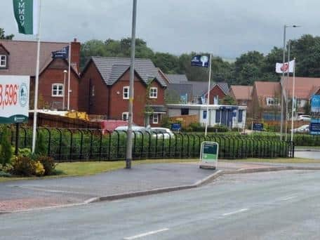 The development on Rectory Lane, Standish