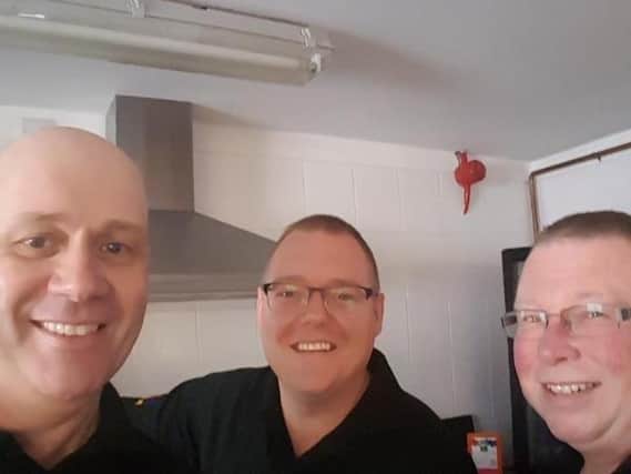 Directors, from left to right, Steven Hyde, Stuart Broad and Andrew Spencer