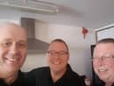 Directors, from left to right, Steven Hyde, Stuart Broad and Andrew Spencer
