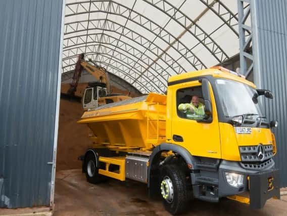 Team member preparing to head out in one of the council's 10 gritters