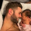 James Moorcroft posted this picture of him with daughter Mia on Facebook