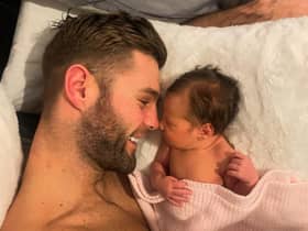 James Moorcroft posted this picture of him with daughter Mia on Facebook