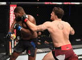 Tom Aspinall (right) won his previous two UFC fights