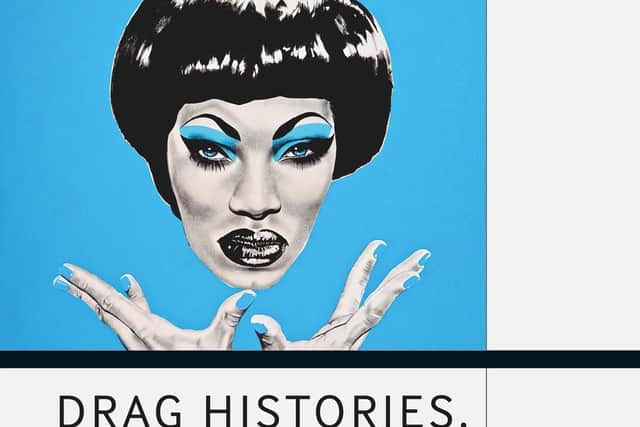 The cover image of the new book on drag Dr Mark Edward has co-edited