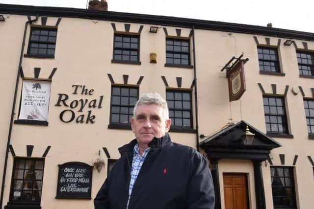Tony Callaghan outside The Royal Oak pub, Standishgate, Wigan