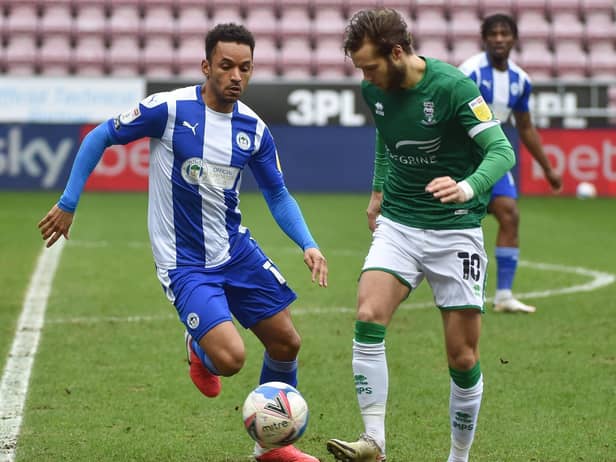 Funso Ojo in action against Lincoln