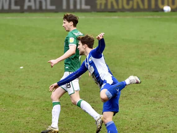 Callum Lang finds the net against Lincoln