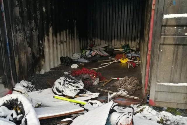 Damage caused by arsonists to Cherrybrook FC
