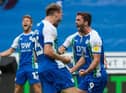 Nick Powell and Will Grigg during their successful time with Latics