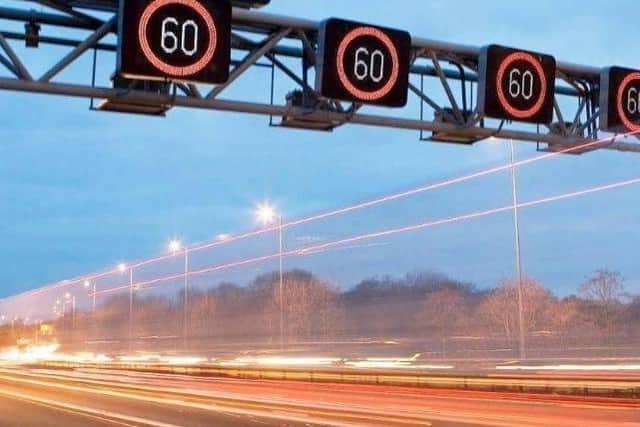 A stretch of the so-called 'smart motorway' in Sheffield.