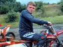 Alex Roby on his bike