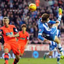 Nick Powell scores an overhead beauty against the old enemy in December, 2013