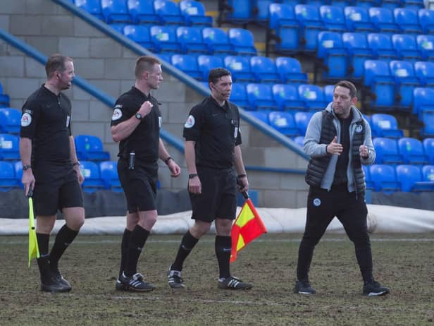 Leam Richardson was unimpressed with the officiating at Peterborough on Saturday