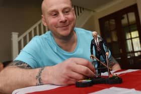 Neil Westergren is raising money for the NHS by auctioning the action figure of Captain Tom