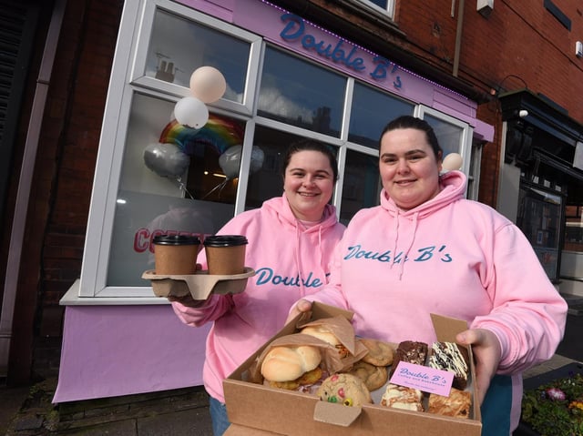 Jess Doughty and Leah Moore outside Double B's Bakehouse