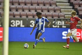 Viv Solomon-Otabor is unable to find a way through against Charlton