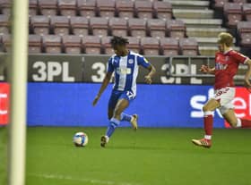 Viv Solomon-Otabor is unable to find a way through against Charlton