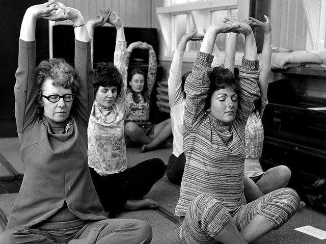 Yoga evening classes become popular in Ashton during 1971