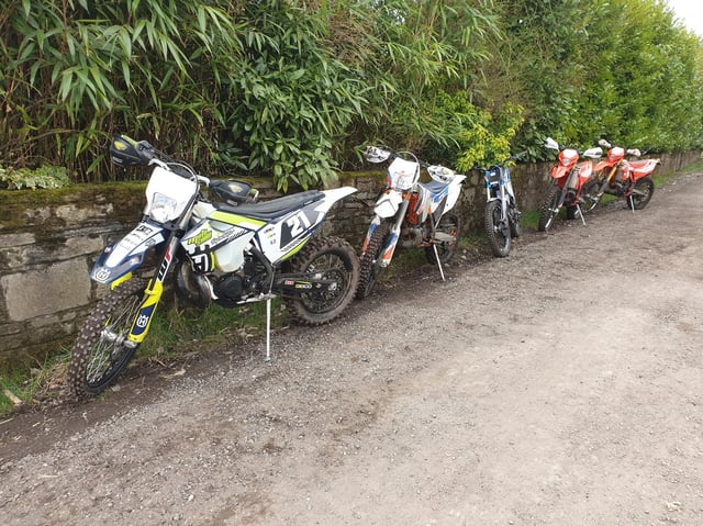 Five bikes were seized on Saturday morning