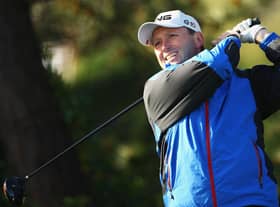 Peter Allan of Ashton-in-Makerfield tees of on the 1st hole during the Glenmuir PGA Professional Championship North Regional Qualifying at Hesketh Golf Club on May 8, 2009 in Southport, England.