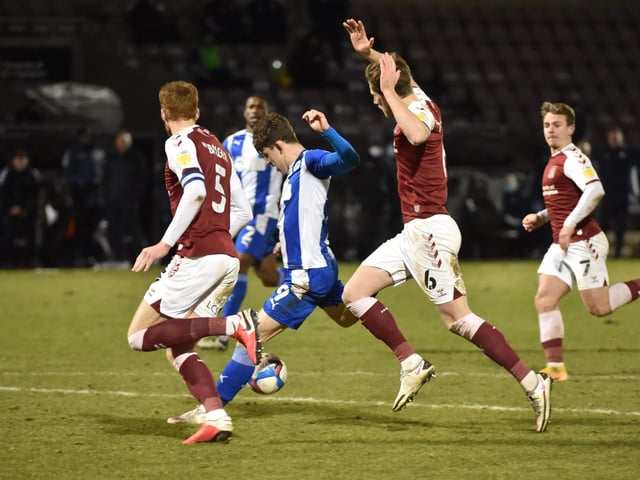 Callum Lang secured Latics an away win at Northampton recently
