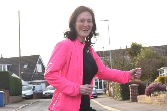 Carol Winstanley is now training to run a marathon