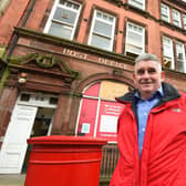 Tony Callaghan outside the former GPO on Wallgate which closed two years ago
