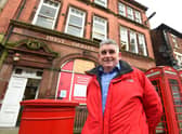 Tony Callaghan outside the former GPO on Wallgate which closed two years ago