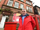 Tony Callaghan outside the former GPO on Wallgate which closed two years ago
